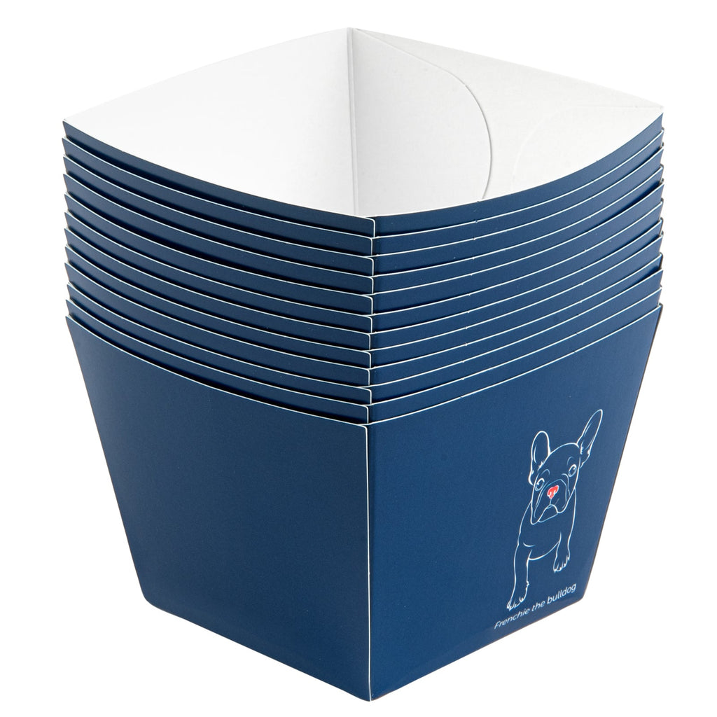 Bio Tek Square Frenchie Paper Snack Box - 4 1/4" x 4 1/4" x 3 1/4" - 200 count box
