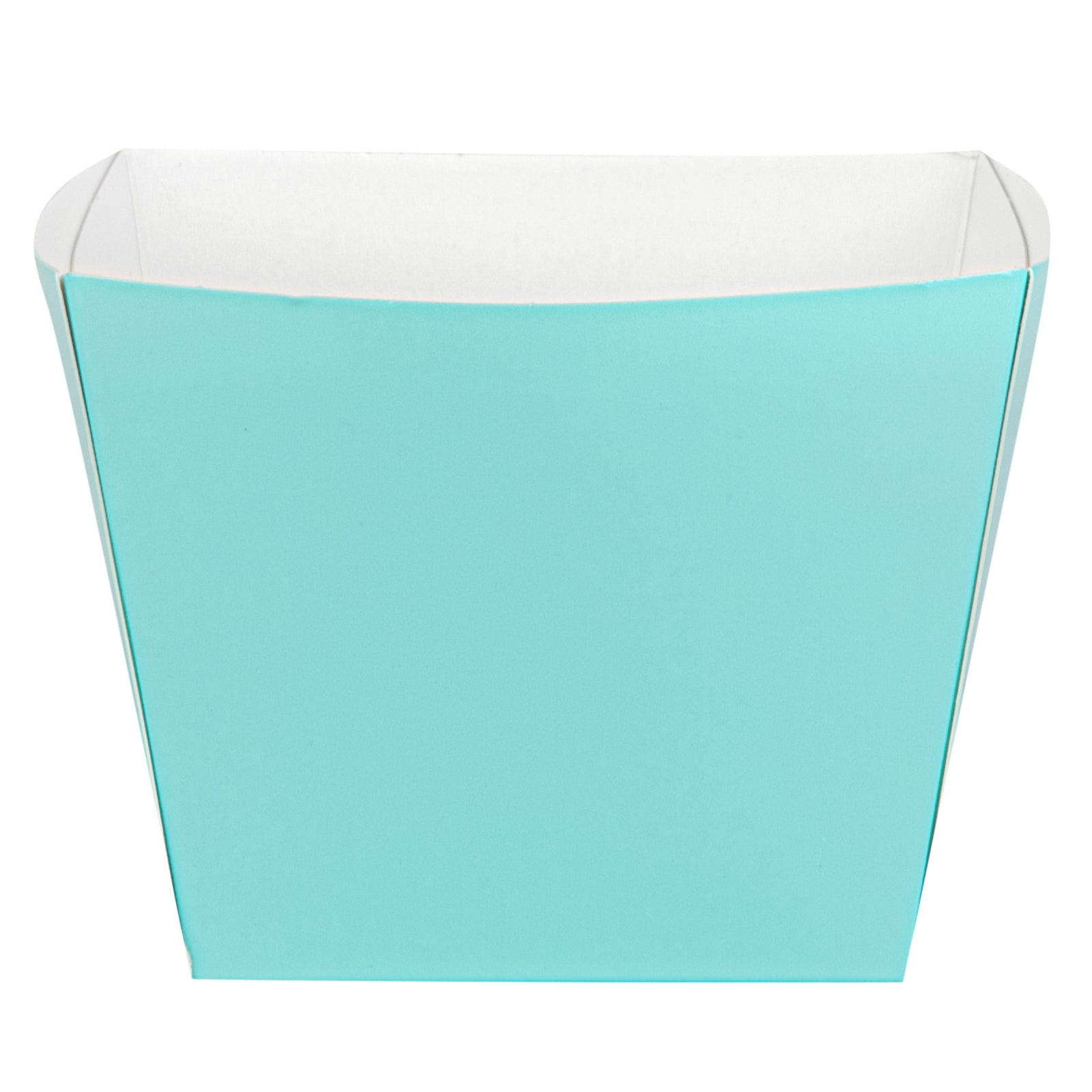 Bio Tek Square Turquoise Paper Snack Box - 4 1/4" x 4 1/4" x 3 1/4" - 200 count box