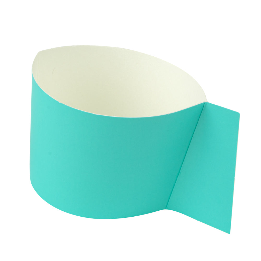 Restpresso Turquoise Paper Coffee Cup Sleeve - with Handle, Fits 12 / 16 / 20 oz Cups - 50 count box