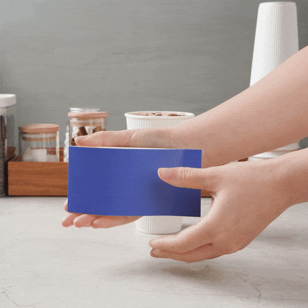 Restpresso Navy Blue Paper Coffee Cup Sleeve - with Handle, Fits 12 / 16 / 20 oz Cups - 1000 count box