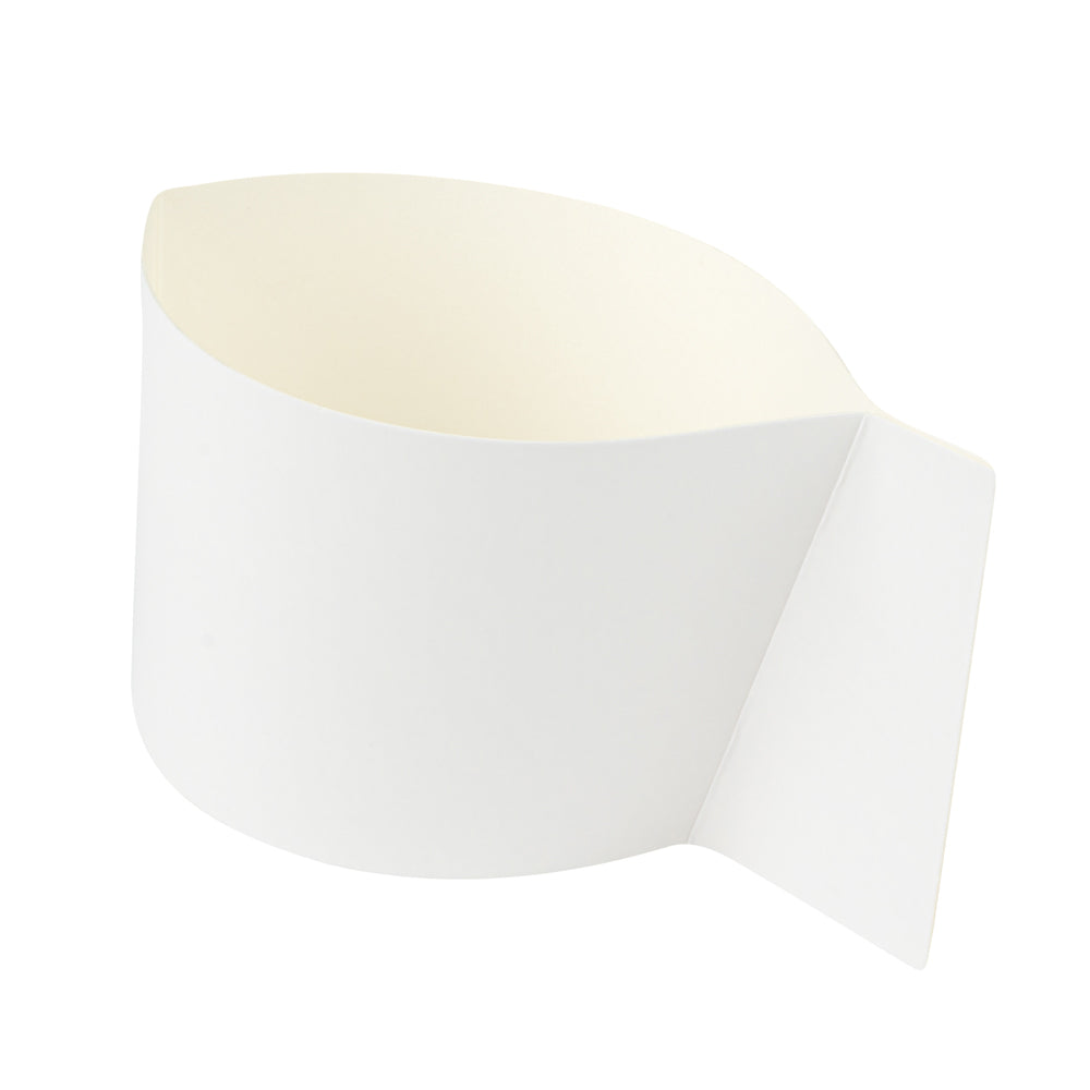 Restpresso White Paper Coffee Cup Sleeve - with Handle, Fits 12 / 16 / 20 oz Cups - 50 count box