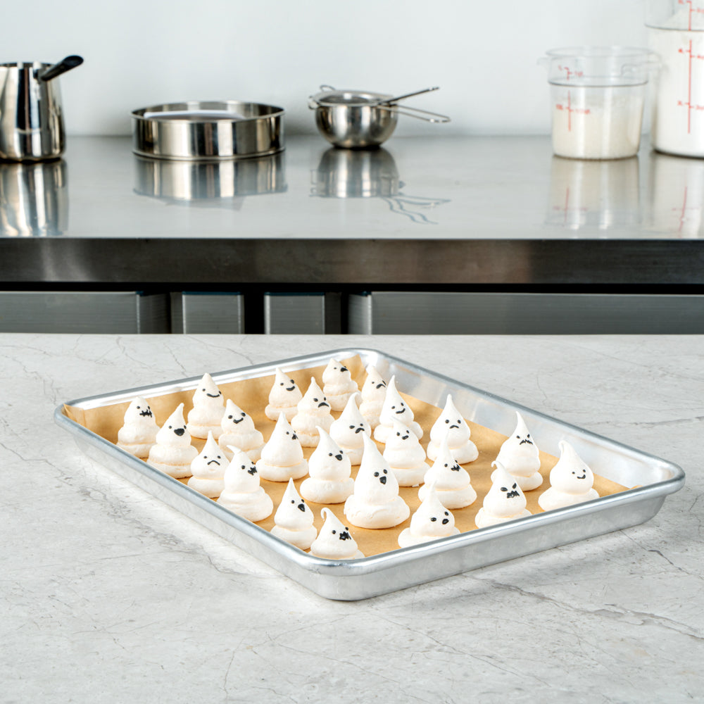 Pastry Tek Unbleached Parchment Paper Quarter Size Sheet Pan Liner - Silicone Coated - 9" x 13" - 1000 count box