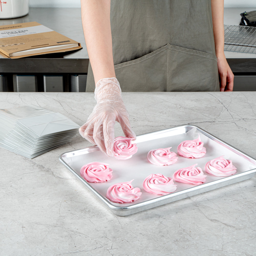 Pastry Tek White Parchment Paper Quarter Size Sheet Pan Liner - Silicone Coated - 9" x 13" - 1000 count box