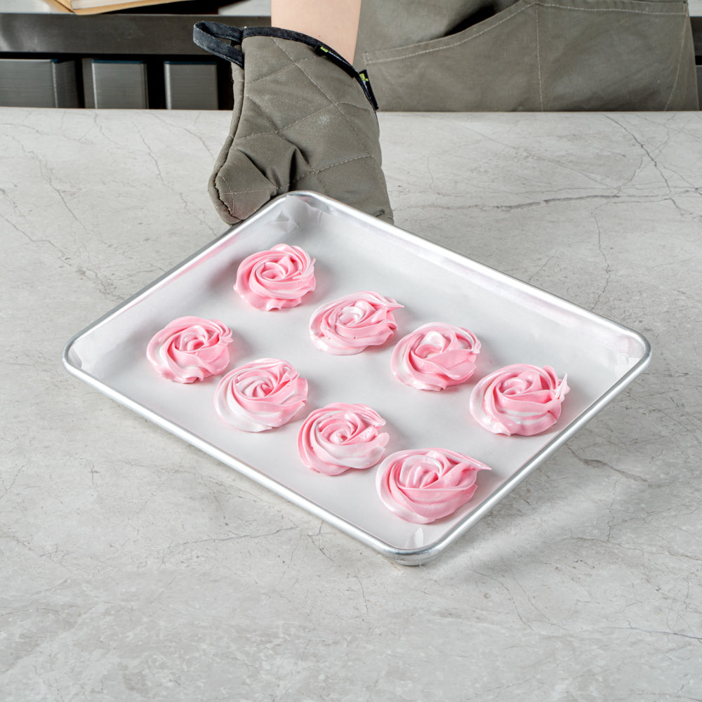 Pastry Tek White Parchment Paper Quarter Size Sheet Pan Liner - Silicone Coated - 9" x 13" - 1000 count box