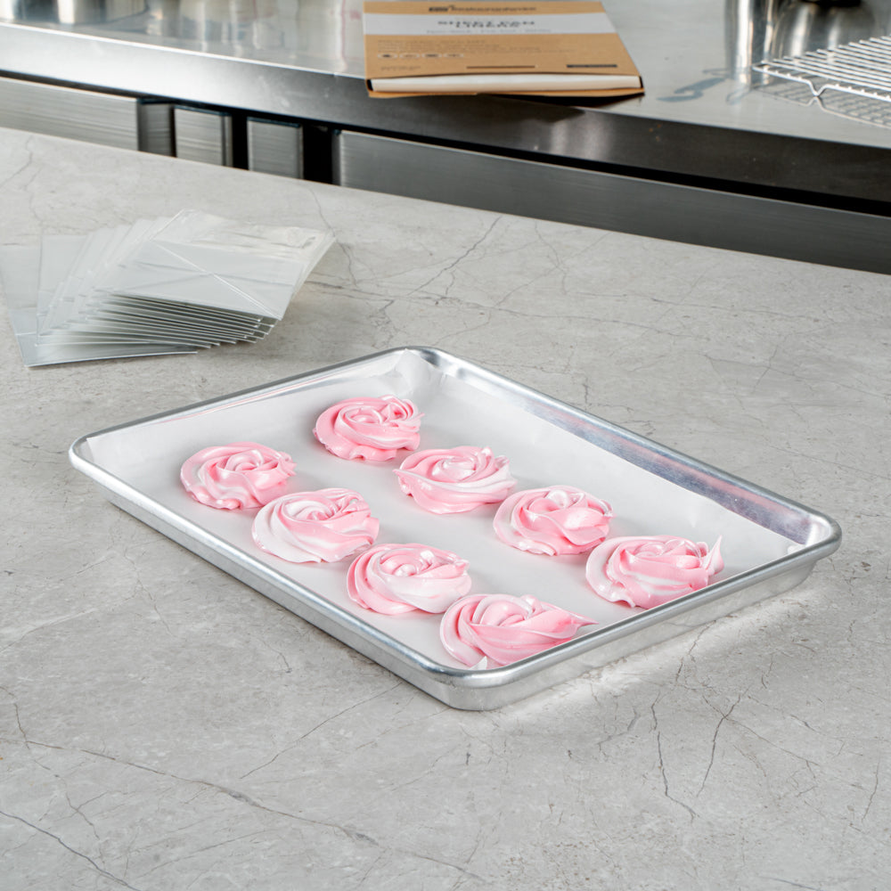 Pastry Tek White Parchment Paper Quarter Size Sheet Pan Liner - Silicone Coated - 9" x 13" - 1000 count box