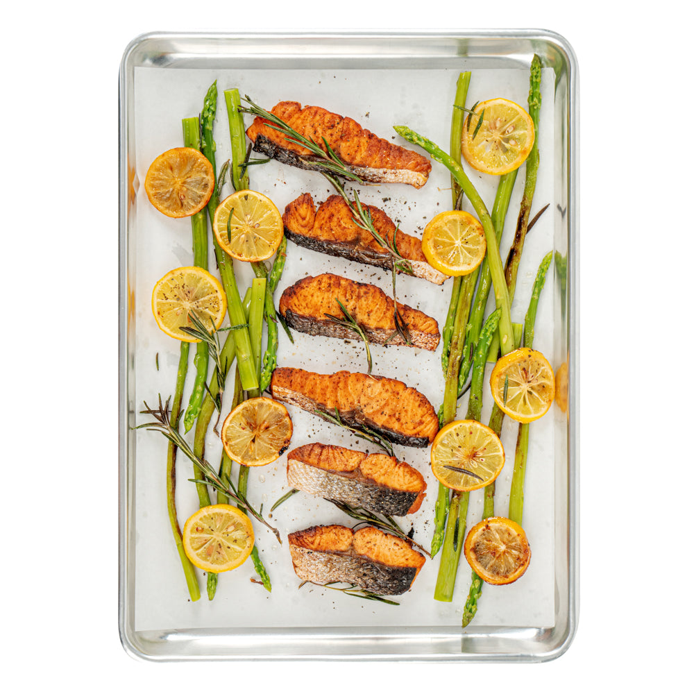Pastry Tek White Parchment Paper Half Size Sheet Pan Liner - Silicone Coated - 12" x 16" - 1000 count box