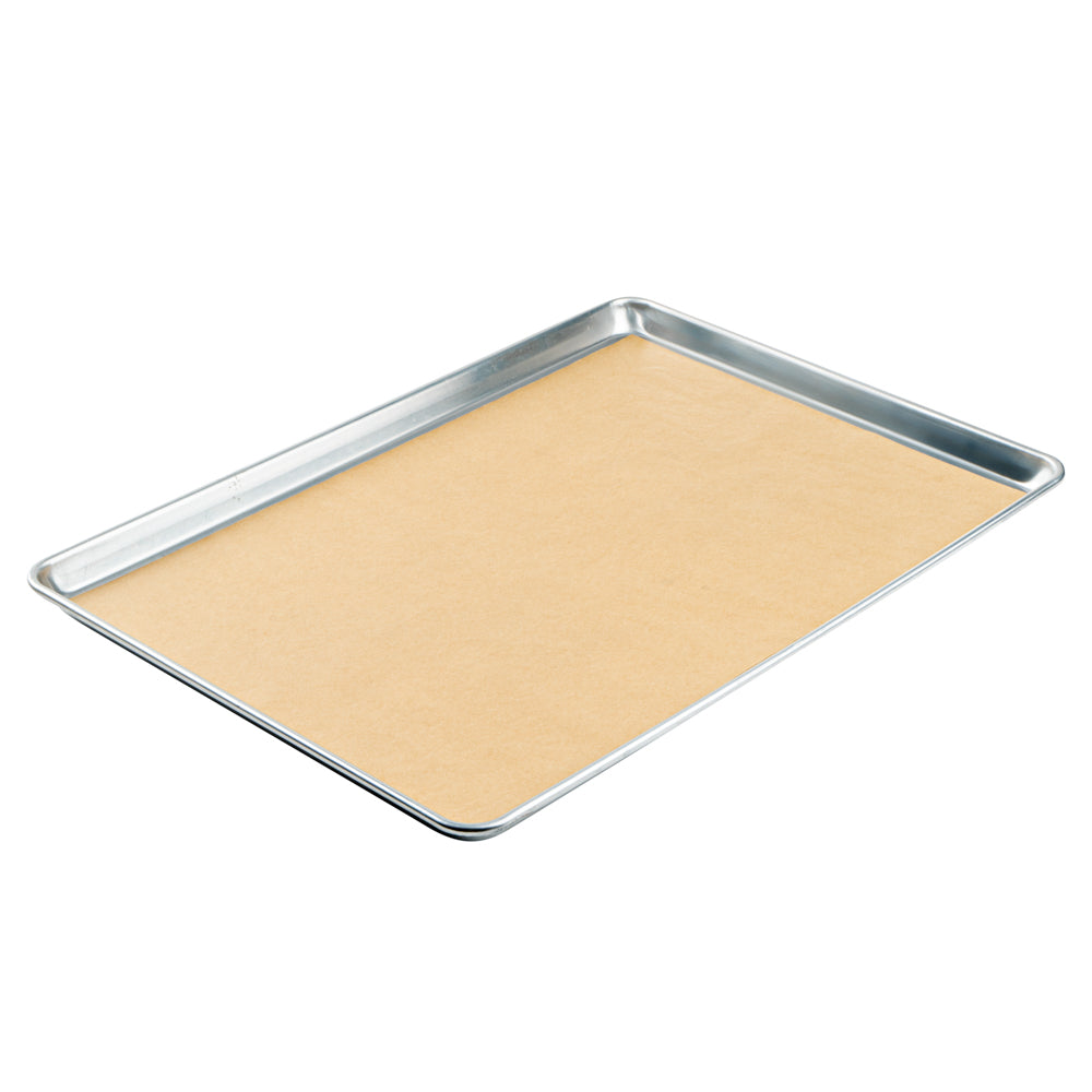 Pastry Tek Unbleached Parchment Paper Full Size Sheet Pan Liner - Silicone Coated, Compostable - 16" x 24" - 1000 count box