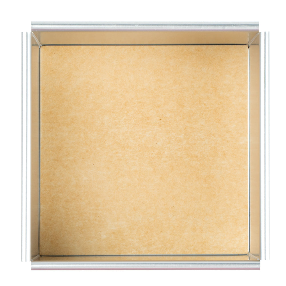 Pastry Tek Unbleached Parchment Paper Baking Sheet - Precut, Silicone Coated, Compostable - 5" x 5" - 1000 count box