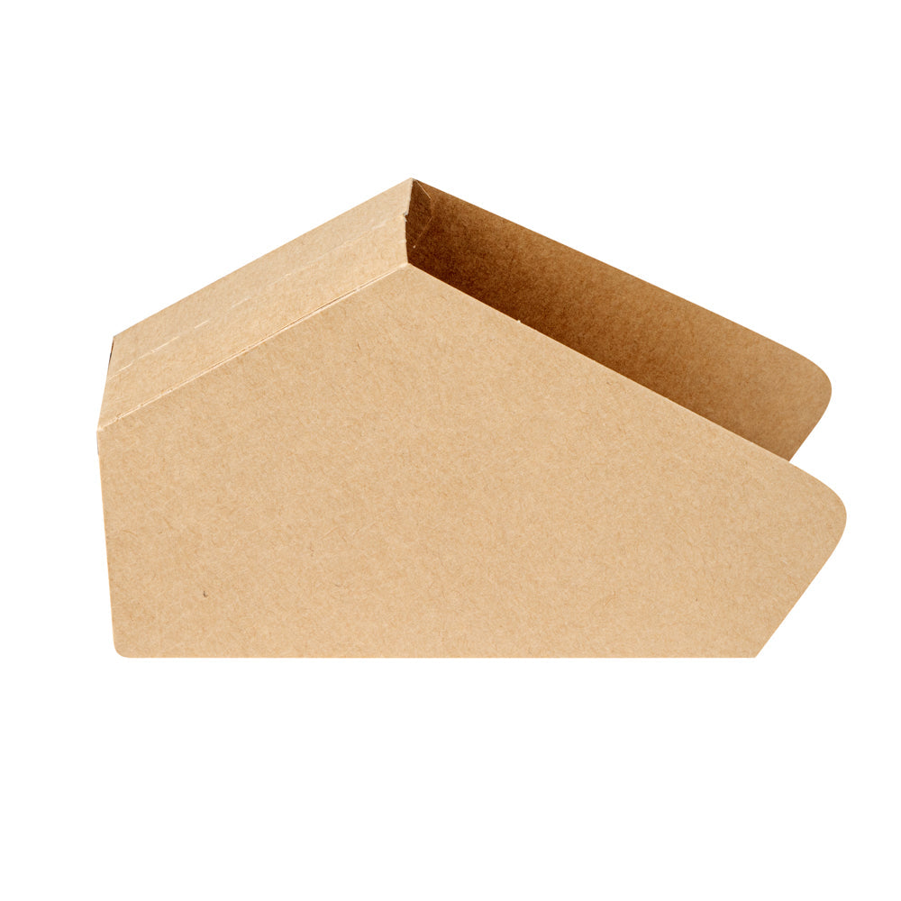Bio Tek Kraft Paper Large Taco Holder - Greaseproof - 6 1/4" x 2" x 3 3/4" - 200 count box