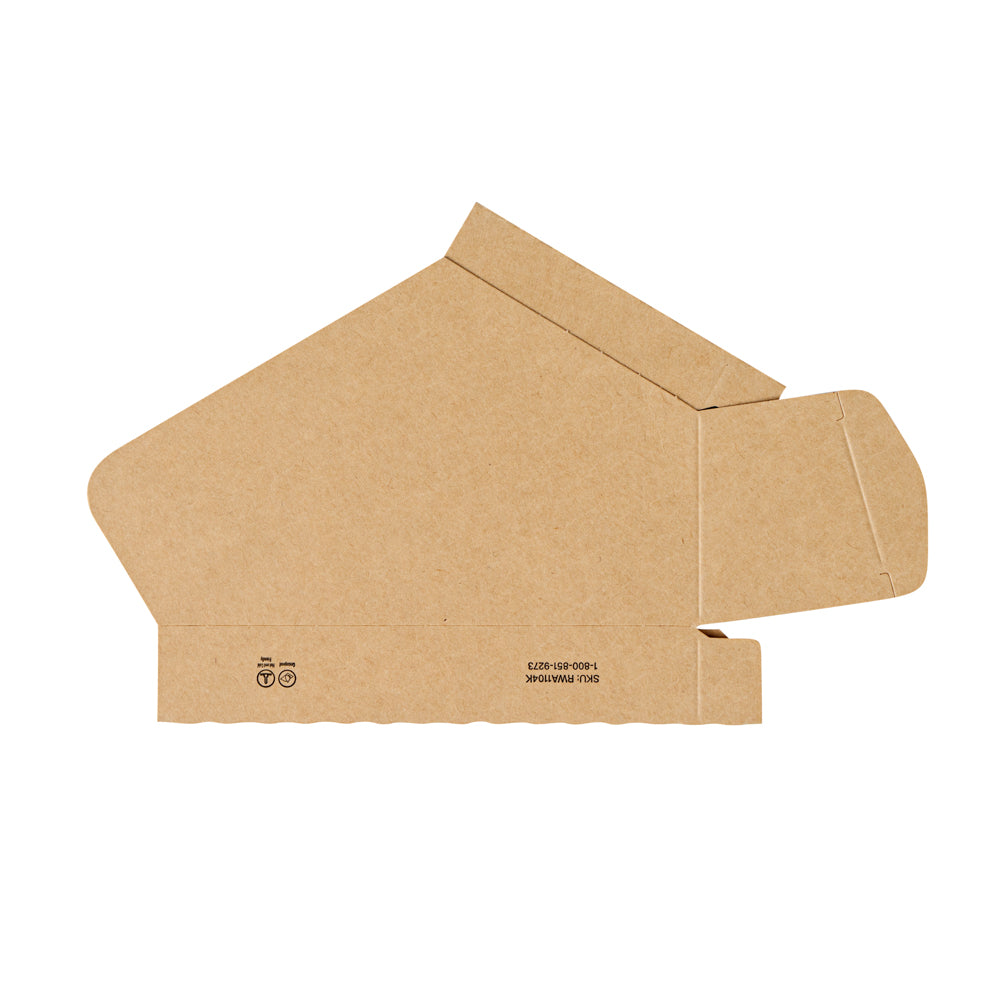 Bio Tek Kraft Paper Large Taco Holder - Greaseproof - 6 1/4" x 2" x 3 3/4" - 200 count box