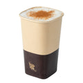 Hip 2 Be Square 16 oz Kraft and Brown Paper Hot / Cold Drinking Cup - Single Wall - 3 1/4" x 3 1/4" x 5 1/2" - 25 count box