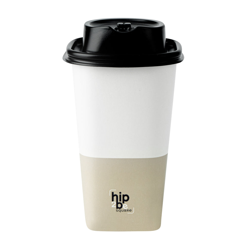 Hip 2 Be Square Black Plastic Sippy Cup Lid - Fits 12, 16 and 22 oz - 25 count box