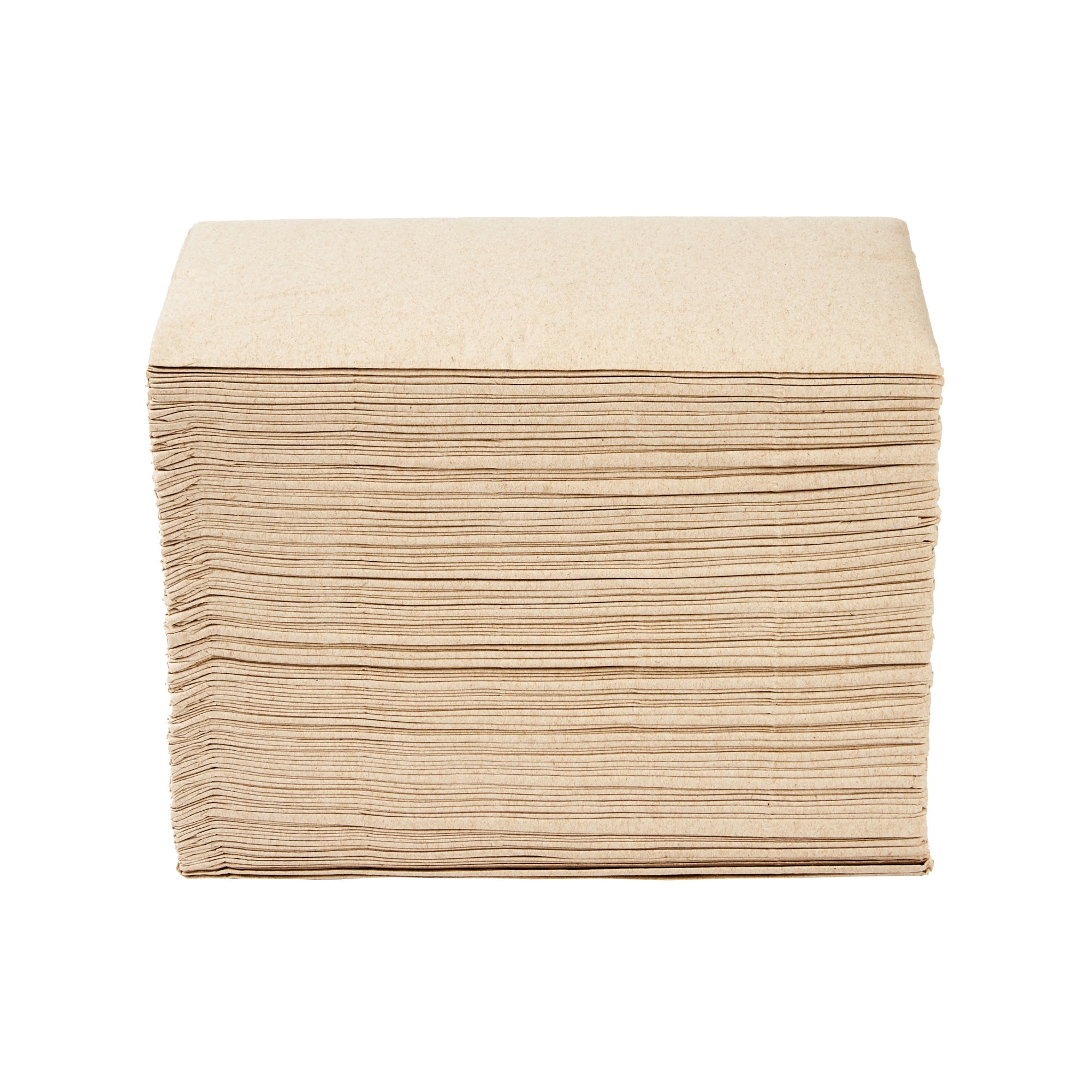 Saving Nature Rectangle Kraft Paper Dinner Napkin - 2-Ply - 17" x 15" - 150 count box