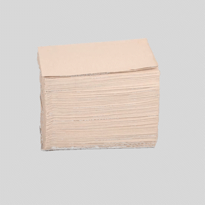 Saving Nature Rectangle Kraft Paper Dinner Napkin - 2-Ply - 17" x 15" - 3000 count box