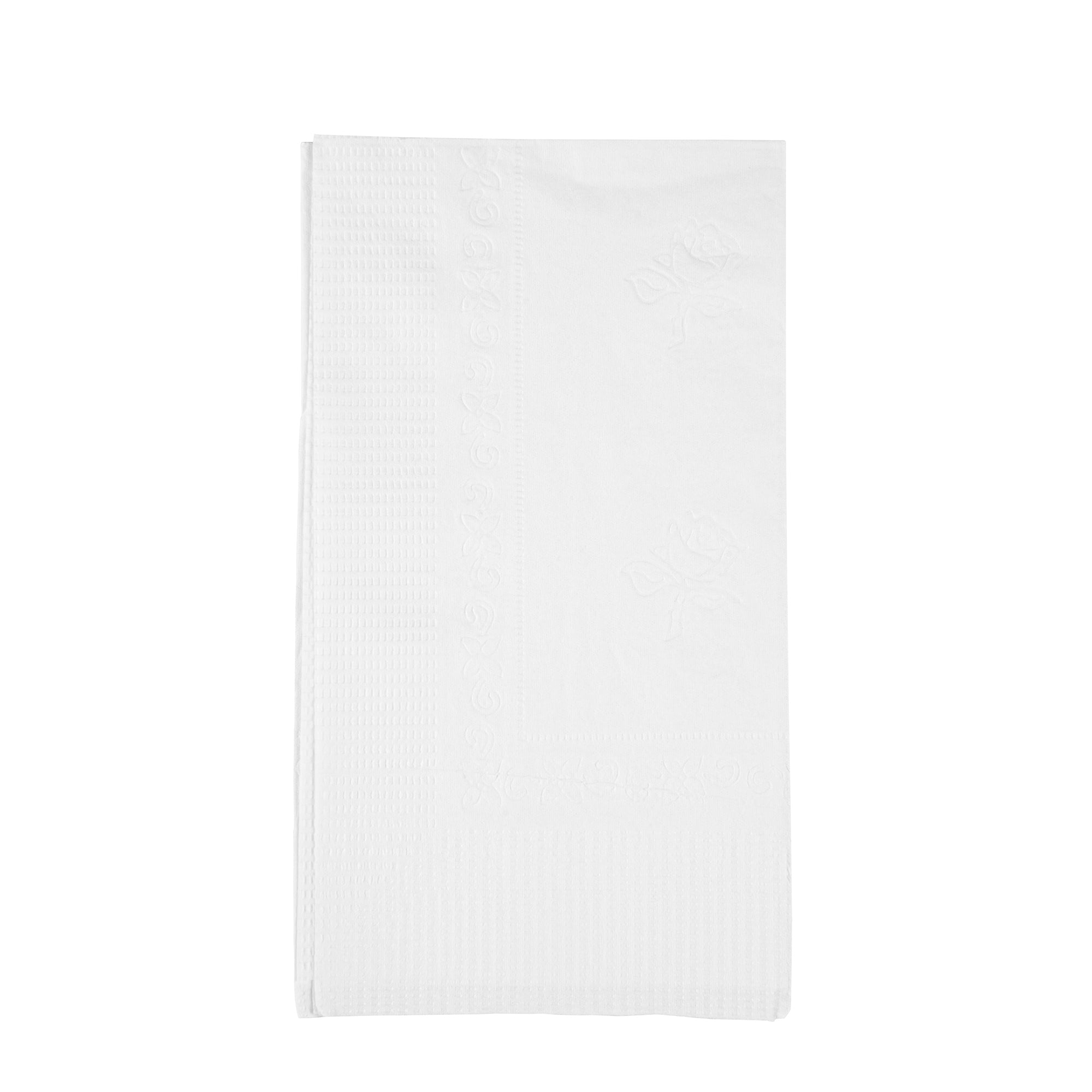 Saving Nature Rectangle White Paper Dinner Napkin - 2-Ply - 17" x 15" - 150 count box