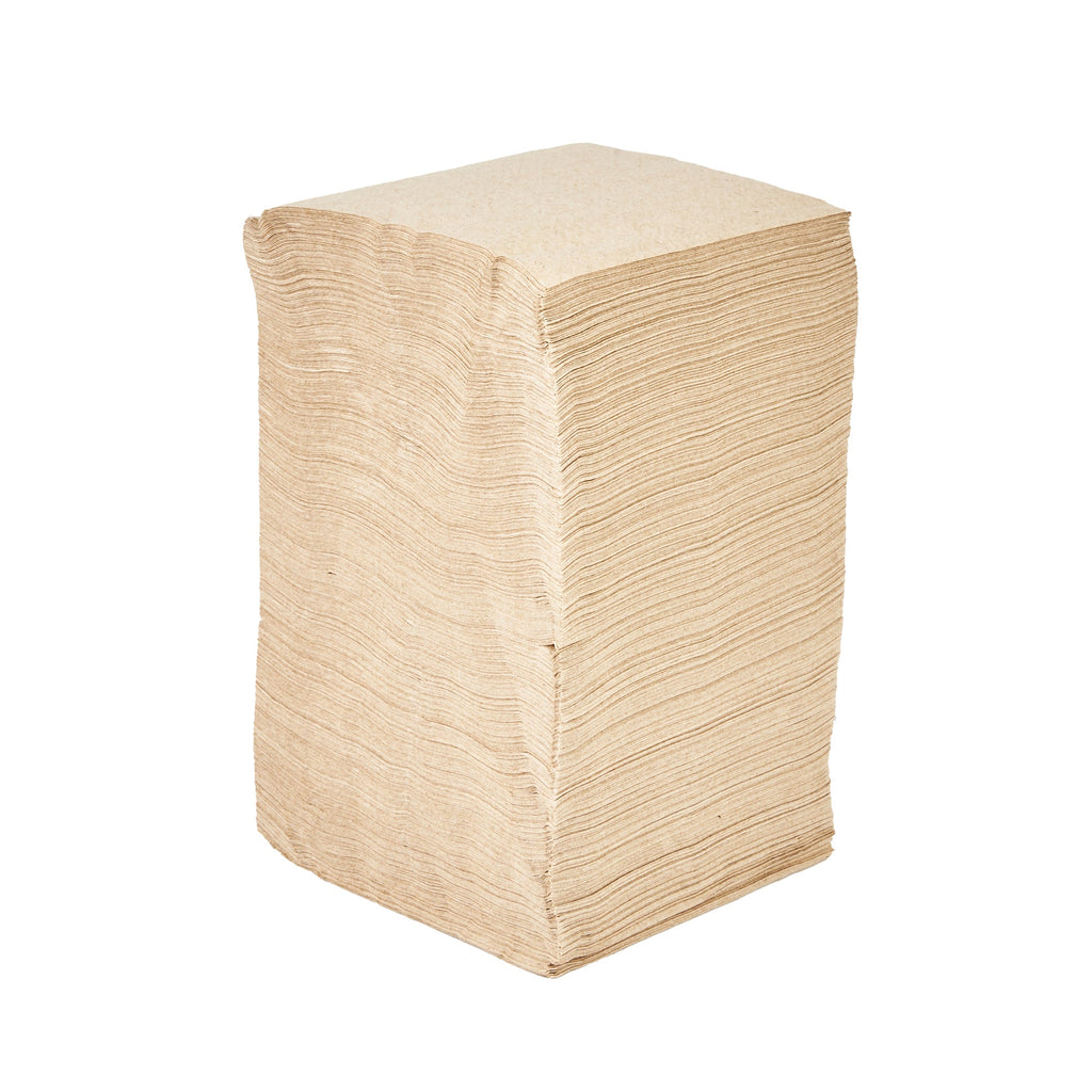 Saving Nature Square Kraft Paper Cocktail Napkin - 1-Ply - 9" x 9" - 500 count box