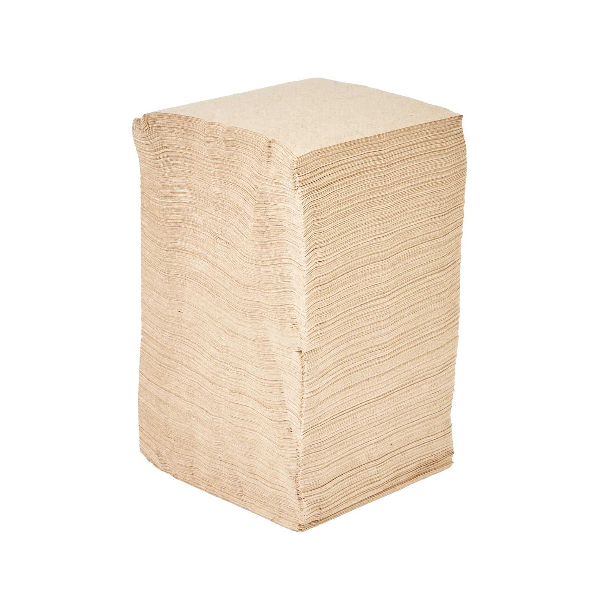 Saving Nature Square Kraft Paper Cocktail Napkin - 1-Ply - 9" x 9" - 500 count box