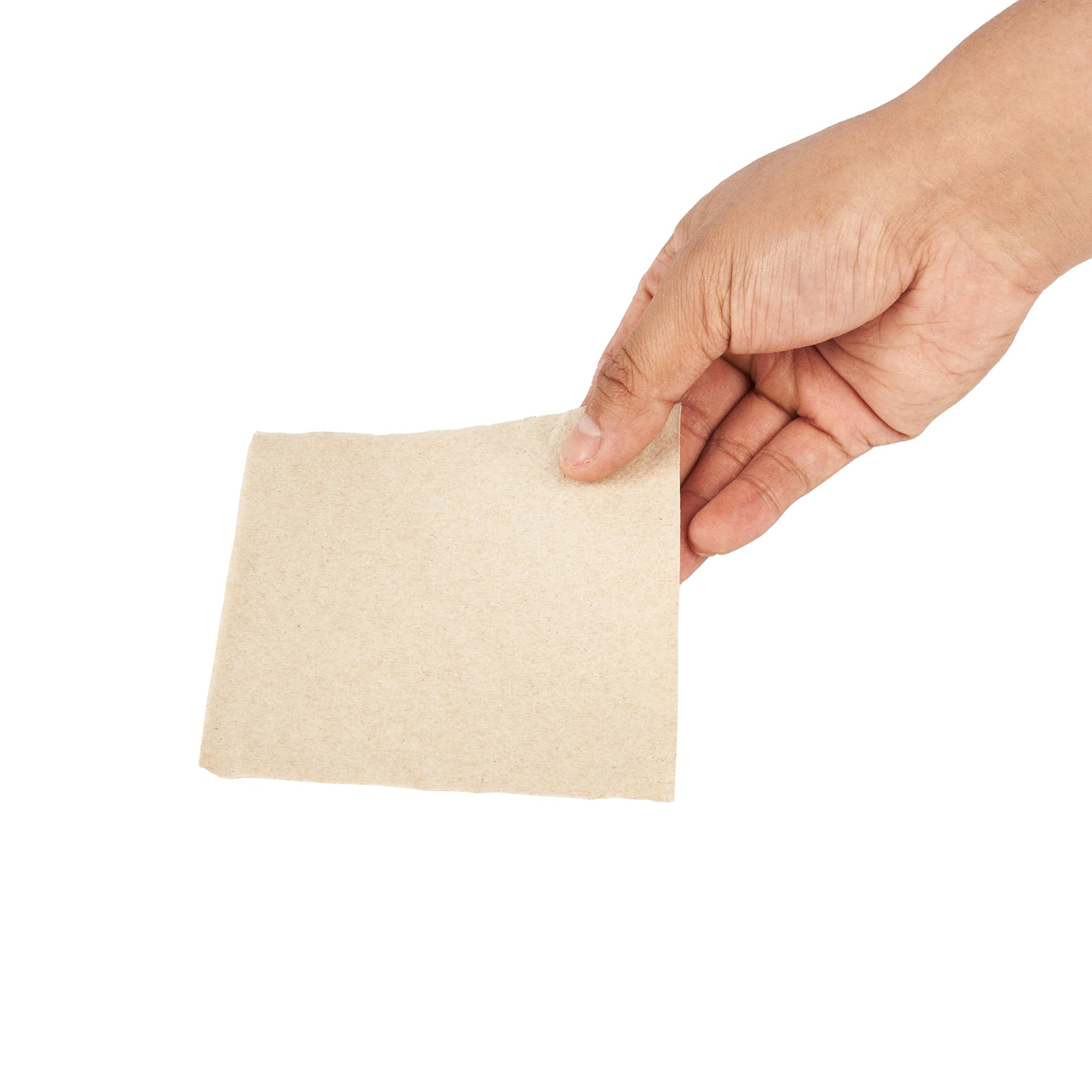 Saving Nature Square Kraft Paper Cocktail Napkin - 1-Ply - 9" x 9" - 4000 count box