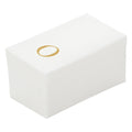 Luxenap Rectangle Gold Letter O White Paper Linen-Feel Guest Towel / Napkin - Air Laid, Sans Serif Font - 15 3/4" x 8" - 50 count box