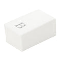 Luxenap Rectangle Silver Letter B White Paper Linen-Feel Guest Towel / Napkin - Air Laid, Sans Serif Font - 15 3/4" x 8" - 2000 count box