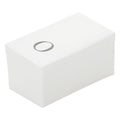 Luxenap Rectangle Silver Letter O White Paper Linen-Feel Guest Towel / Napkin - Air Laid, Sans Serif Font - 15 3/4" x 8" - 50 count box