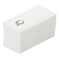 Luxenap Rectangle Silver Letter Q White Paper Linen-Feel Guest Towel / Napkin - Air Laid, Sans Serif Font - 15 3/4" x 8" - 2000 count box