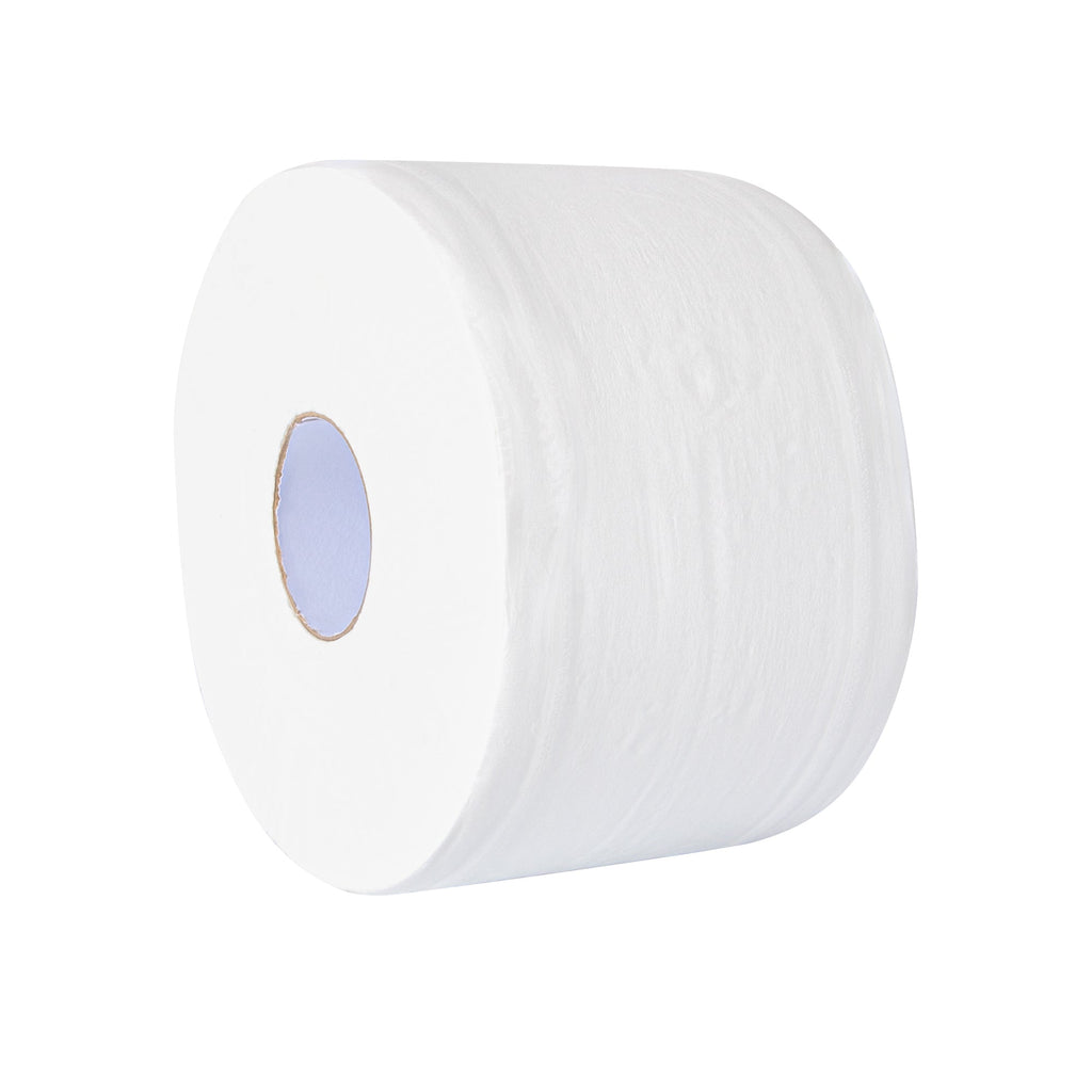Clean Tek Professional White Toilet Paper Roll - 2-Ply, Center Pull - 876' x 7 3/4" - 1 count box