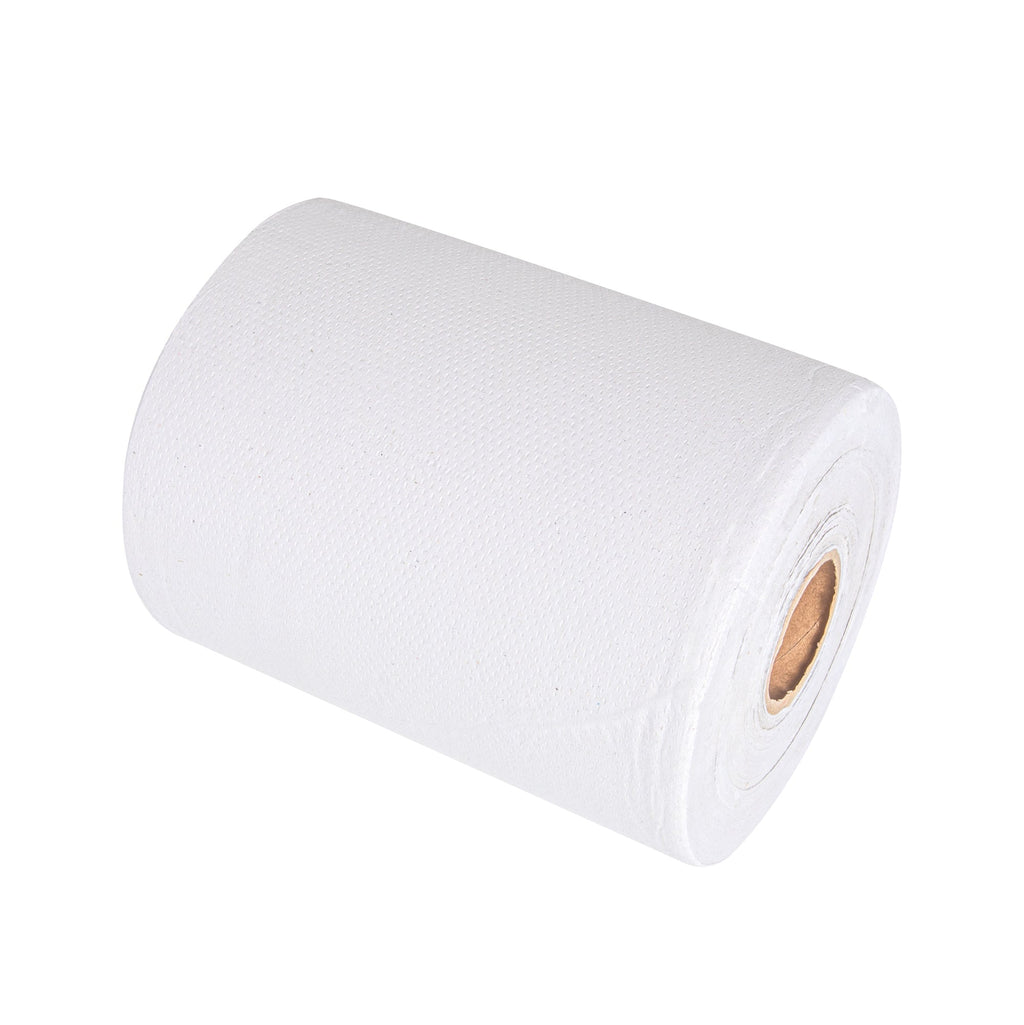 Clean Tek Professional White Paper Towel Roll - 1-Ply - 600' x 8" - 1 count box