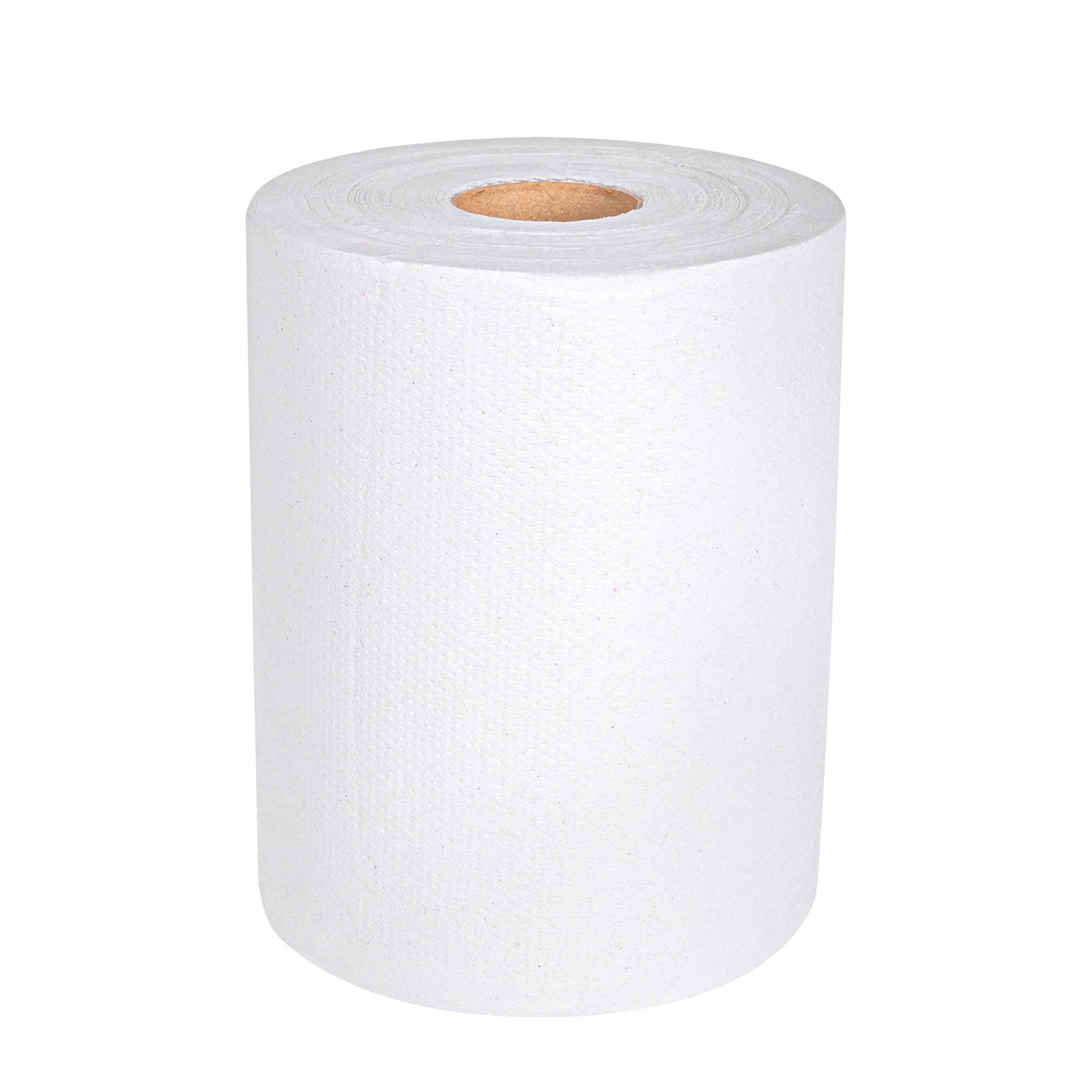 Clean Tek Professional White Paper Towel Roll - 1-Ply - 600' x 8" - 12 count box