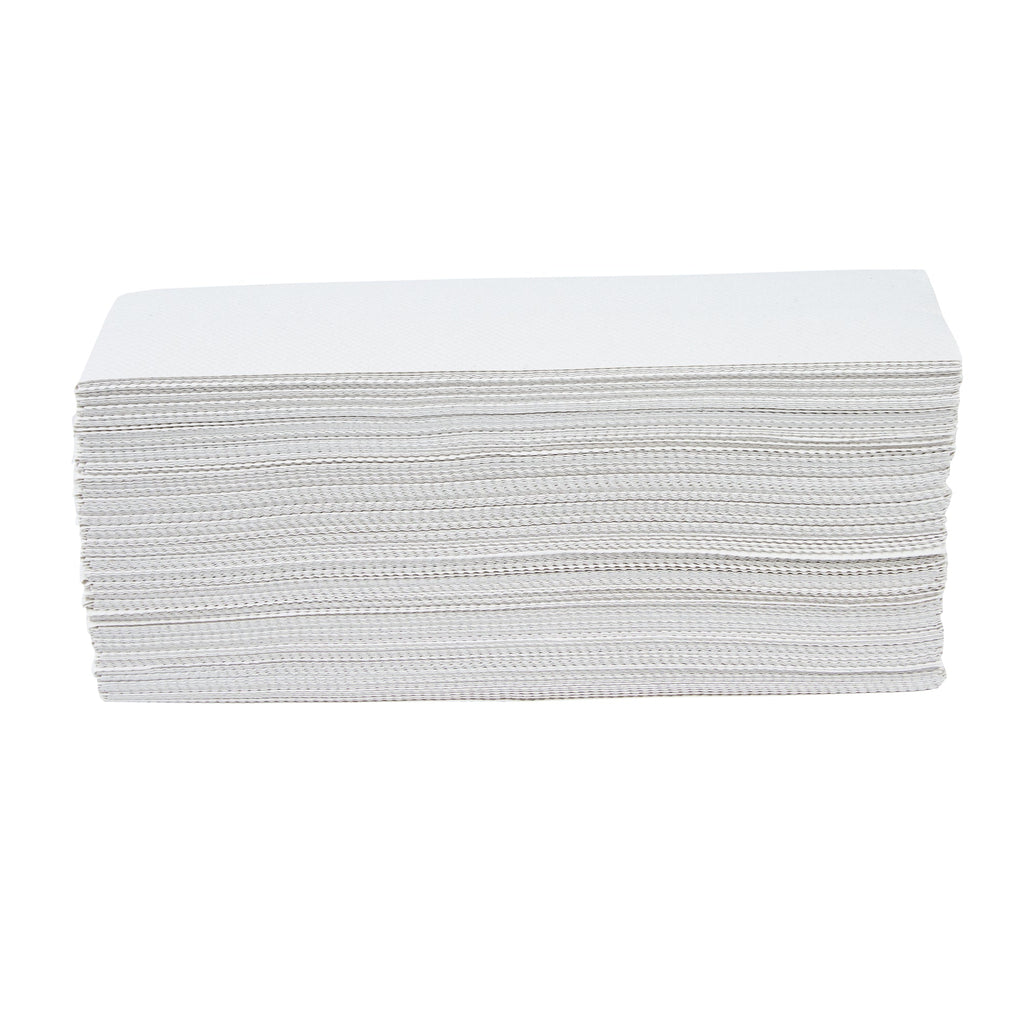 Clean Tek Professional White C-Fold Paper Towel - 1-Ply - 11 1/2" x 9 1/2" - 200 count box