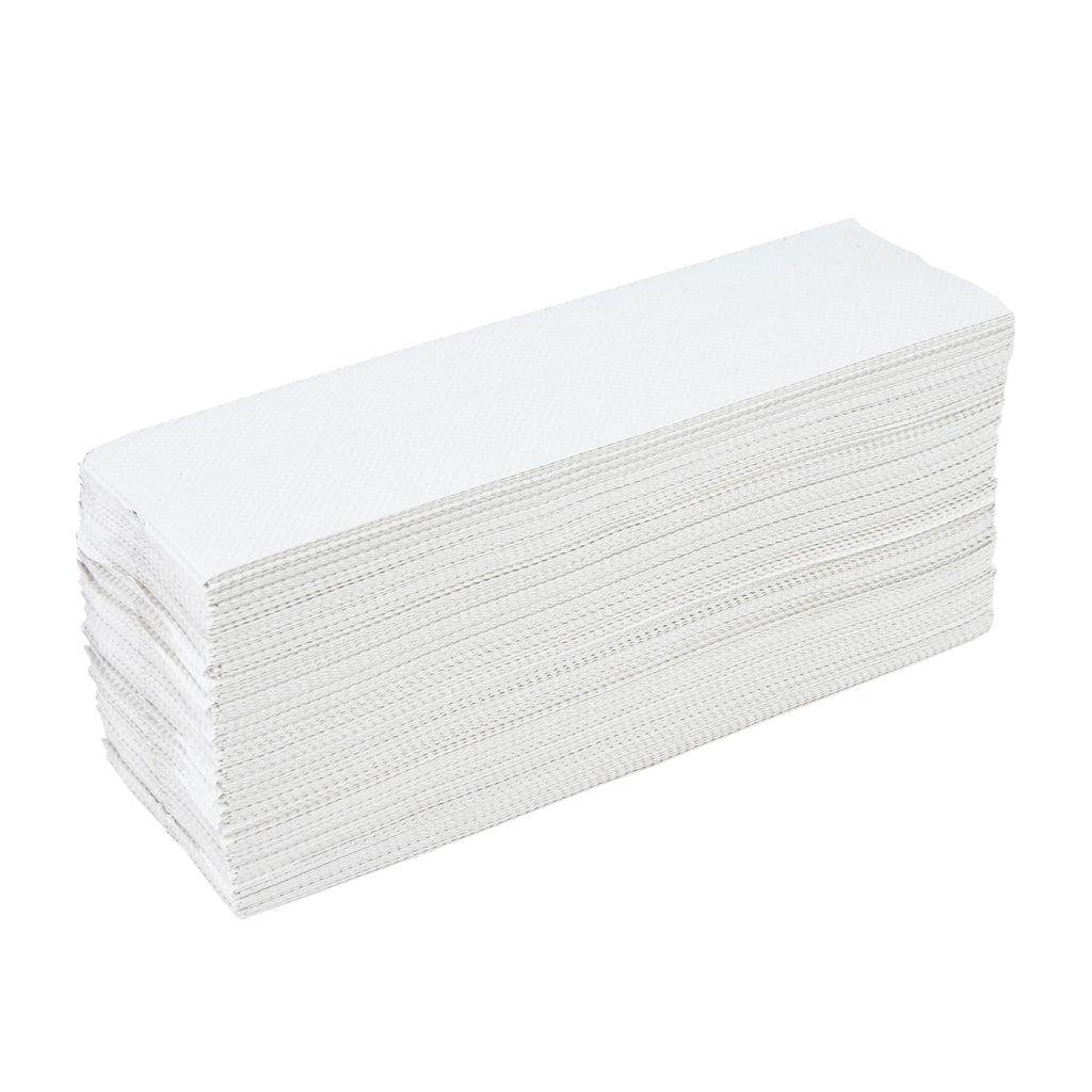 Clean Tek Professional White C-Fold Paper Towel - 1-Ply - 11 1/2" x 9 1/2" - 200 count box
