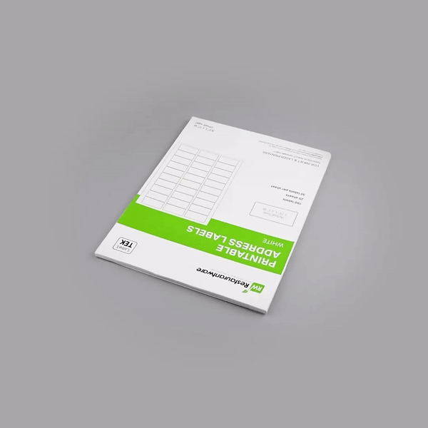 Label Tek White Paper Printable Address Label - 2 3/4" x 1" - 750 labels