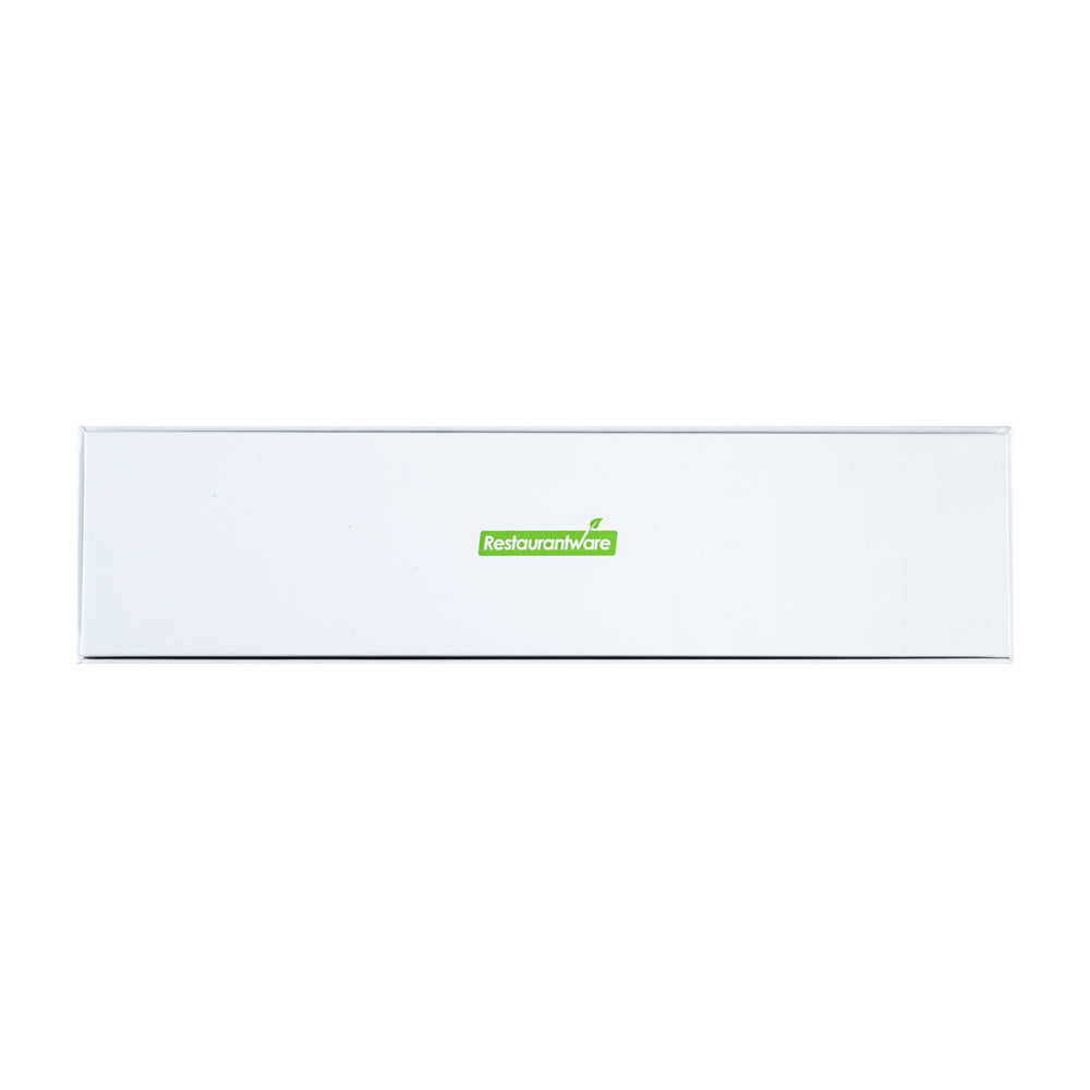Sweet Vision Rectangle White Paper Candy / Chocolate Boxes - 6 Compartments - 10 3/4" x 2 3/4" x 1 1/2" - 100 count box