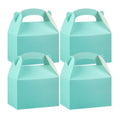 Bio Tek Turquoise Paper Gable Box / Take Out Container - Compostable - 4" x 2 1/2" x 2 1/2" - 100 count box