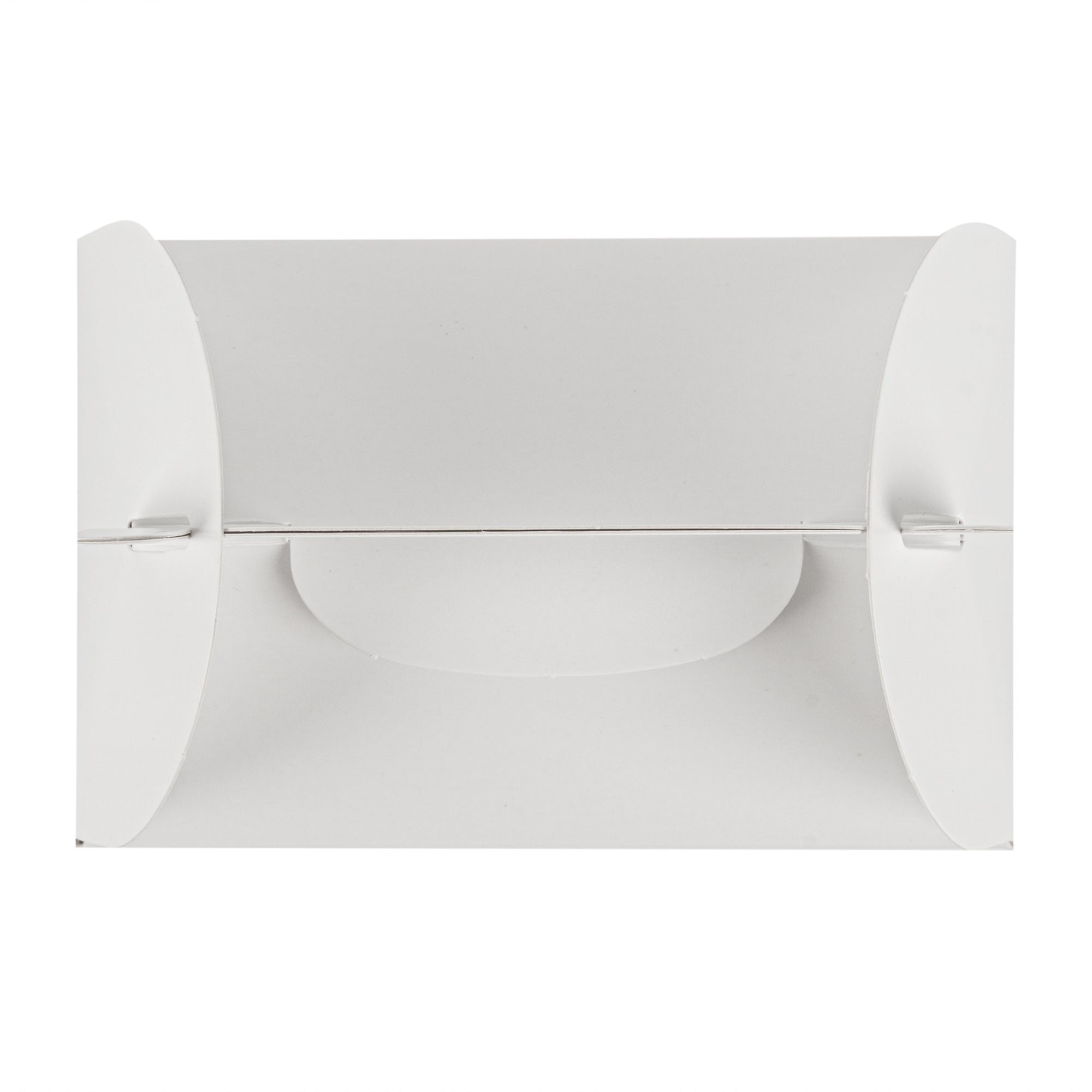 Bio Tek White Paper Gable Box / Take Out Container - Greaseproof - 4" x 2 1/2" x 2 1/2" - 100 count box