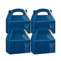 Bio Tek Frenchie Paper Gable Box / Take Out Container - Compostable - 6" x 3 1/2" x 3 1/2" - 100 count box