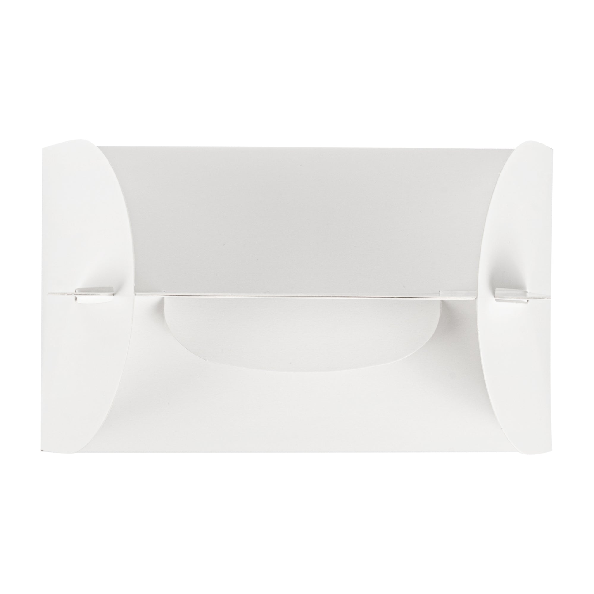 Bio Tek White Paper Gable Box / Take Out Container - Greaseproof - 6" x 3 1/2" x 3 1/2" - 100 count box