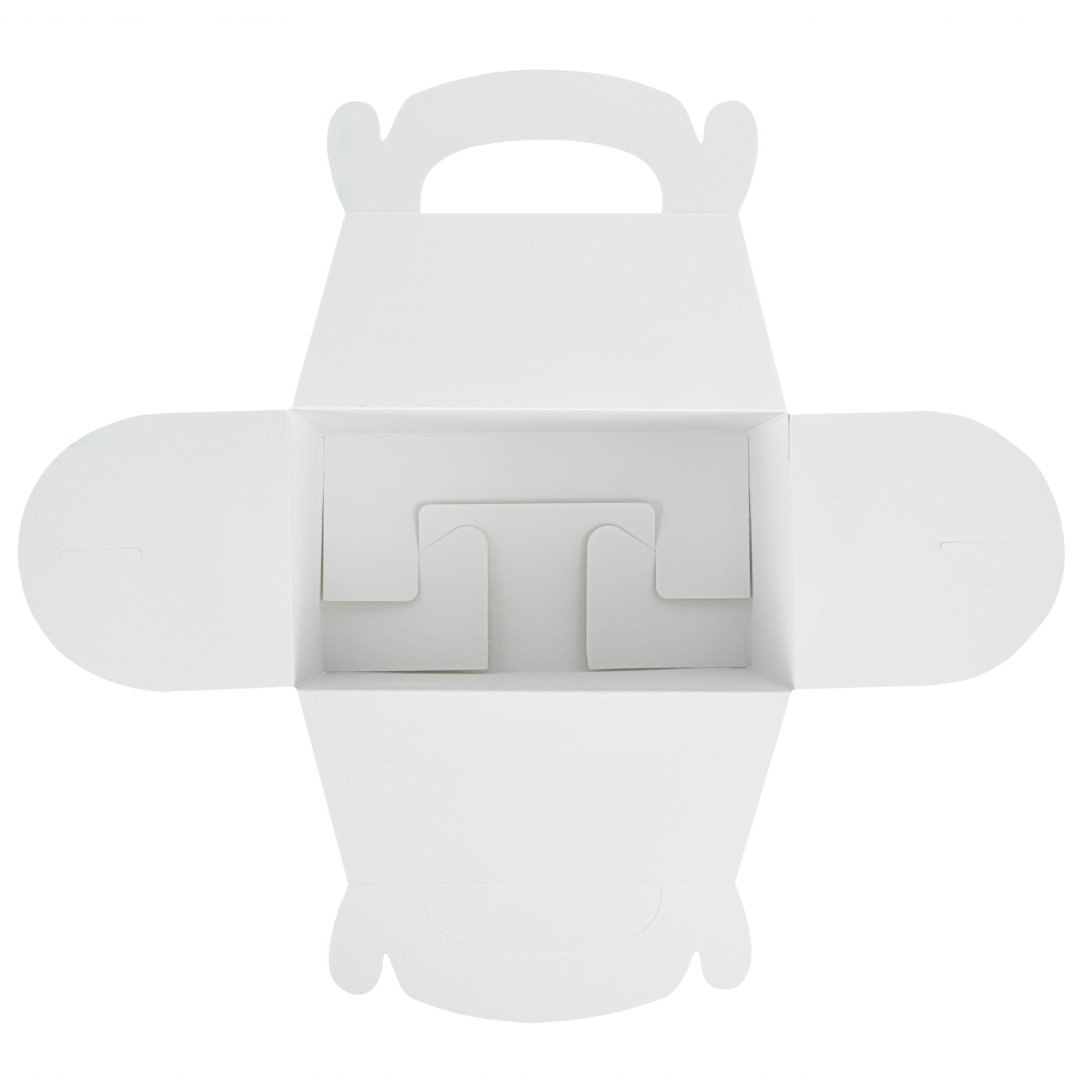 Bio Tek Frenchie Paper Gable Box / Take Out Container - Compostable - 8 1/2" x 4 3/4" x 5 1/2" - 100 count box