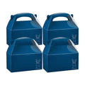 Bio Tek Frenchie Paper Gable Box / Take Out Container - Compostable - 9 1/2" x 5" x 5" - 25 count box