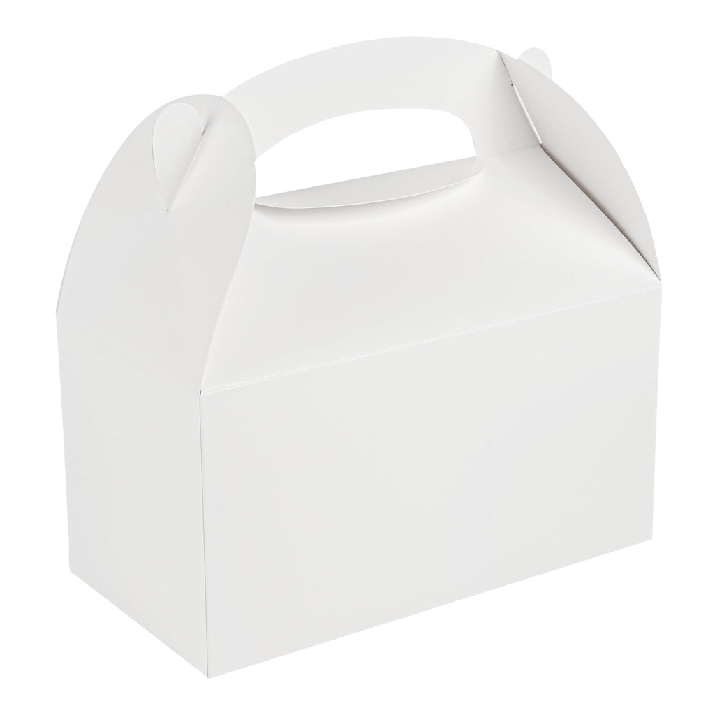 Bio Tek White Paper Gable Box / Take Out Container - Greaseproof - 9 1/2" x 5" x 5" - 100 count box