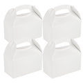 Bio Tek White Paper Gable Box / Take Out Container - Greaseproof - 9 1/2" x 5" x 5" - 100 count box