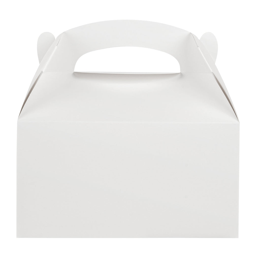Bio Tek White Paper Gable Box / Take Out Container - Greaseproof - 9 1/2" x 5" x 5" - 100 count box