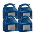 Bio Tek Frenchie Paper Gable Box / Take Out Container - with Window - 4" x 2 1/2" x 2 1/2" - 25 count box