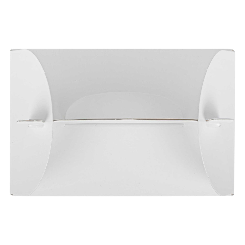 Bio Tek White Paper Gable Box / Take Out Container - Greaseproof, with Window - 4" x 2 1/2" x 2 1/2" - 25 count box