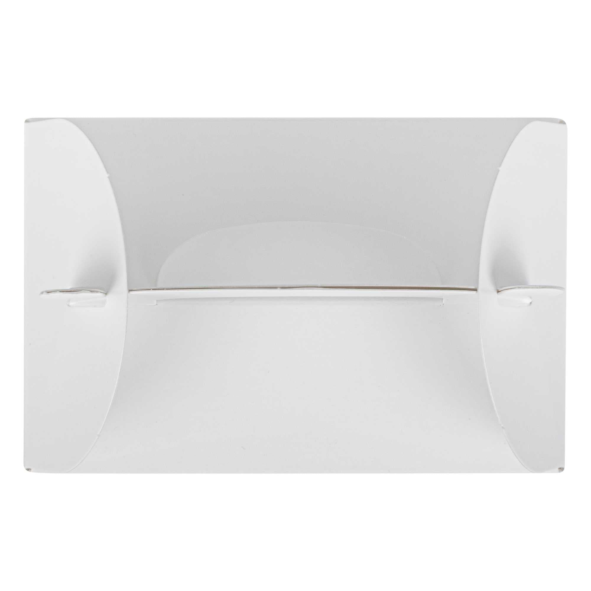 Bio Tek White Paper Gable Box / Take Out Container - Greaseproof, with Window - 4" x 2 1/2" x 2 1/2" - 25 count box