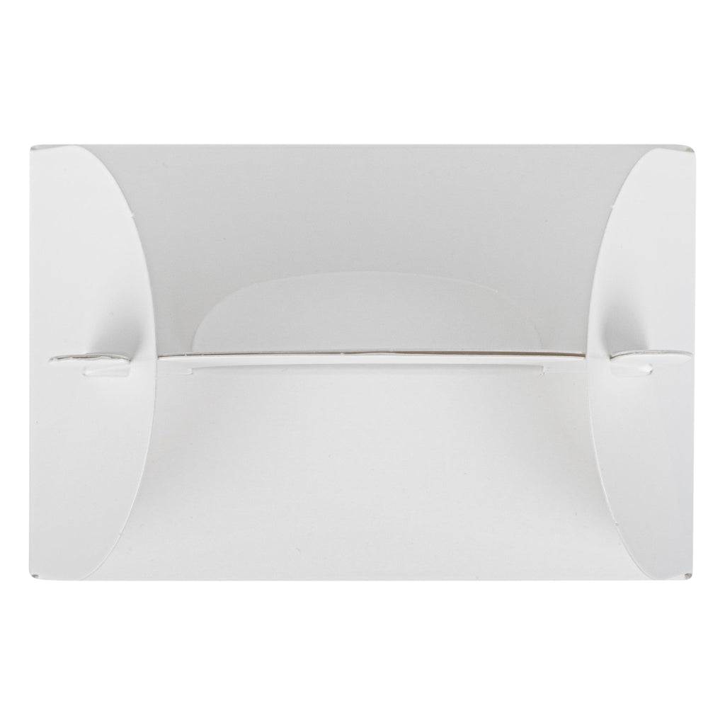 Bio Tek White Paper Gable Box / Take Out Container - Greaseproof, with Window - 4" x 2 1/2" x 2 1/2" - 100 count box