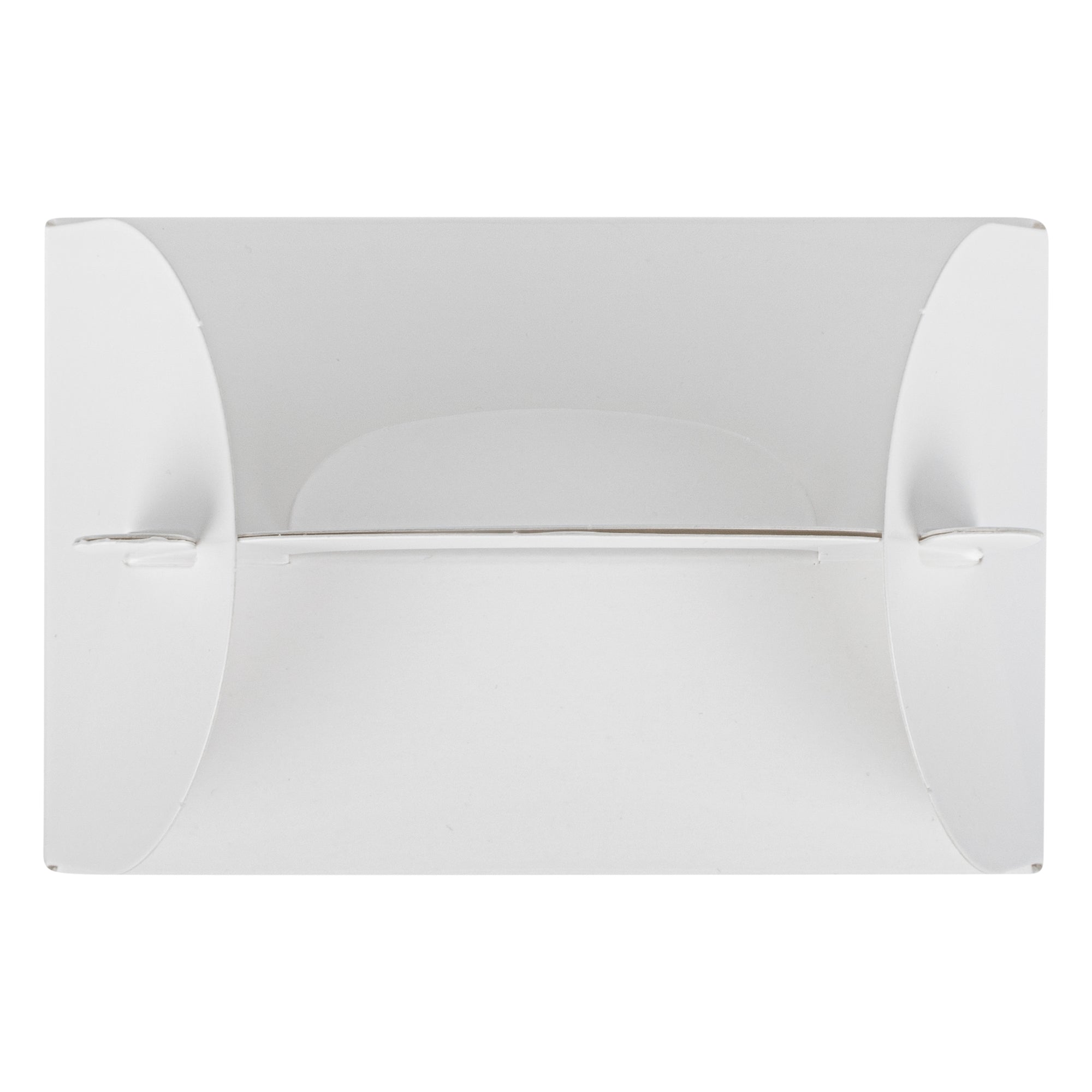 Bio Tek White Paper Gable Box / Take Out Container - Greaseproof, with Window - 4" x 2 1/2" x 2 1/2" - 100 count box