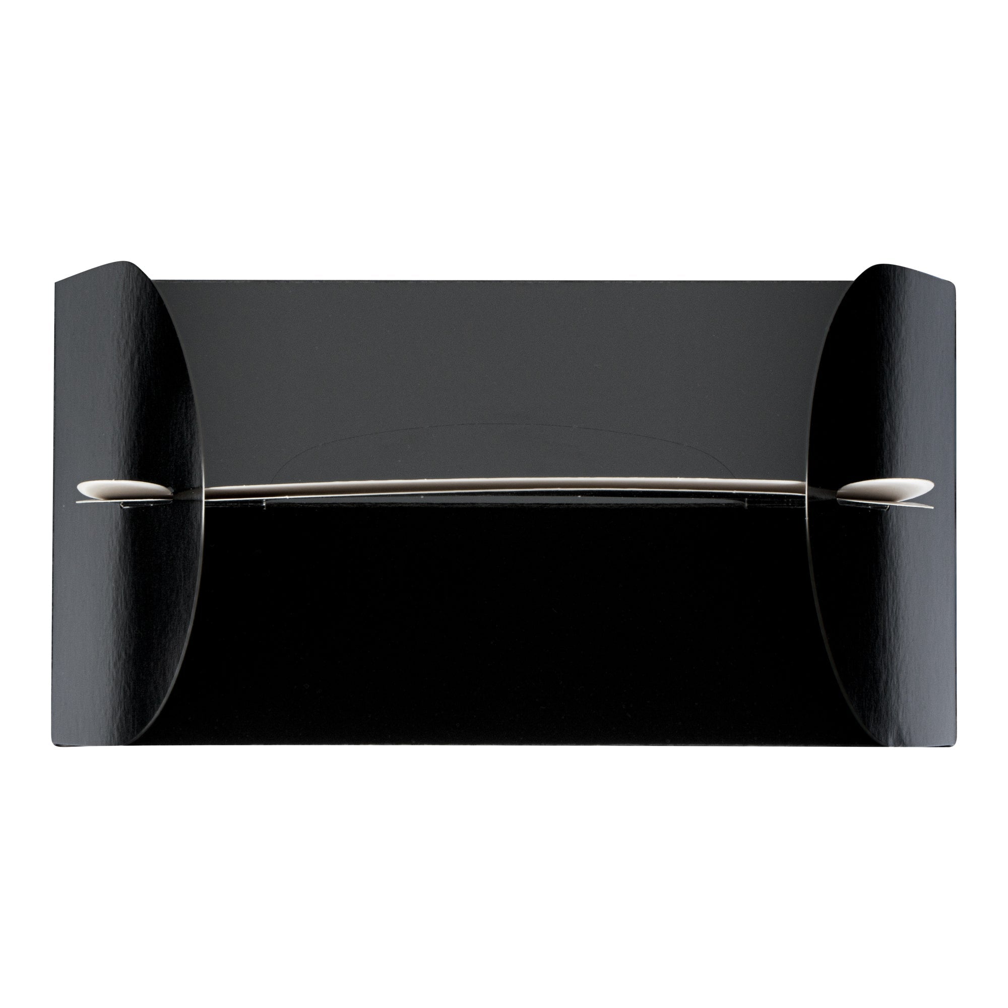 Bio Tek Black Paper Gable Box / Take Out Container - Greaseproof, with Window - 9 1/2" x 5" x 5" - 25 count box
