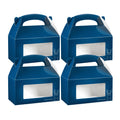 Bio Tek Frenchie Paper Gable Box / Take Out Container - with Window - 9 1/2" x 5" x 5" - 25 count box