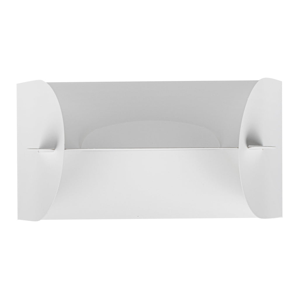Bio Tek White Paper Gable Box / Take Out Container - Greaseproof, with Window - 9 1/2" x 5" x 5" - 100 count box